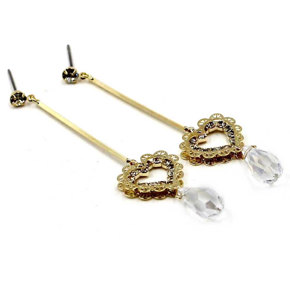 Gold beloved lover earrings